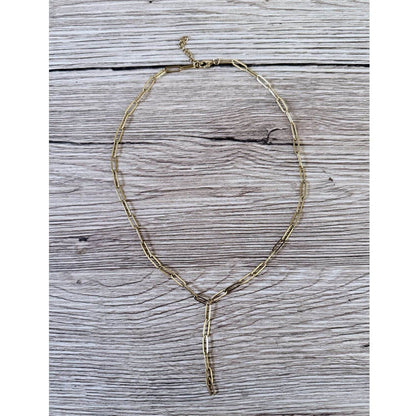 Nixie Paperclip Lariat Necklace