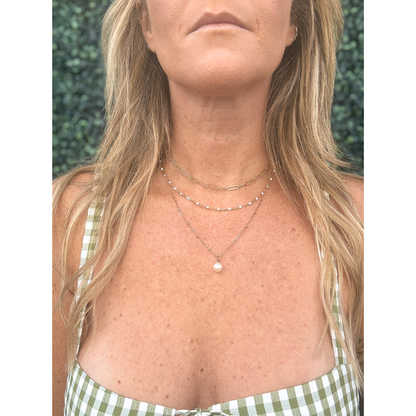 Pearl Necklace Set - Gold