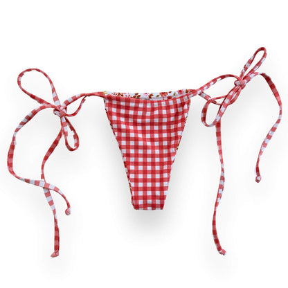 Ibiza Reversible Bikini Bottom - Summer Picnic
