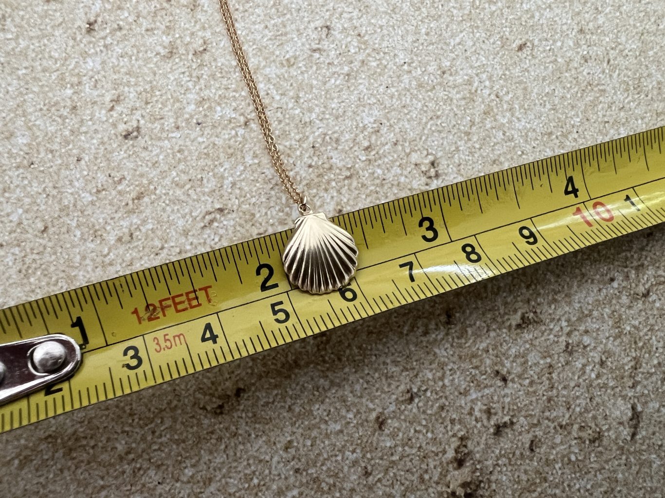 Dainty Gold Filled Seashell Necklace - 18 inches image 3