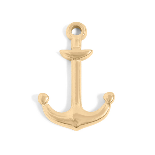 Anchor - Gold Stainless Charm Necklace