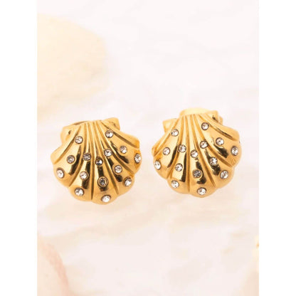 Ariel Seashell Stud Earrings