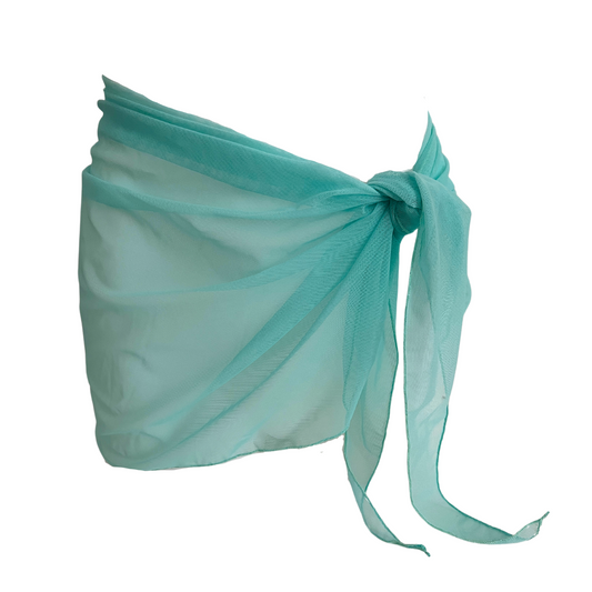 Aqua - Sheer Sarong Cover Up