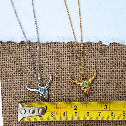 Coastal Cowgirl Bull Necklace