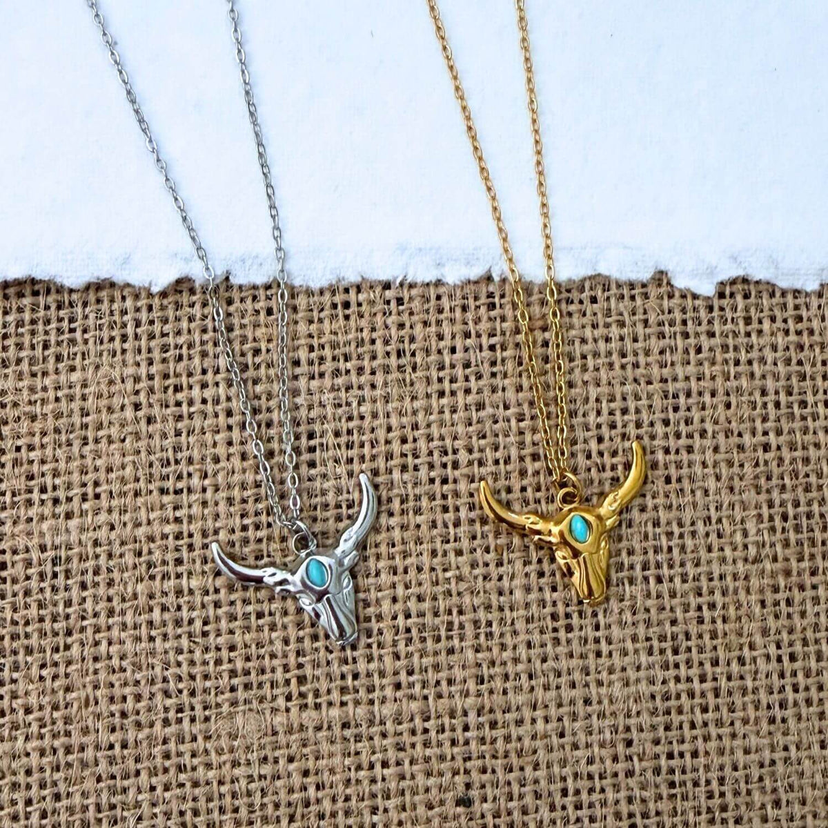 Coastal Cowgirl Bull Necklace