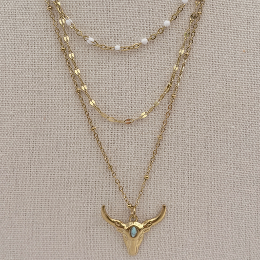Coastal Cowgirl Necklace Set - Gold