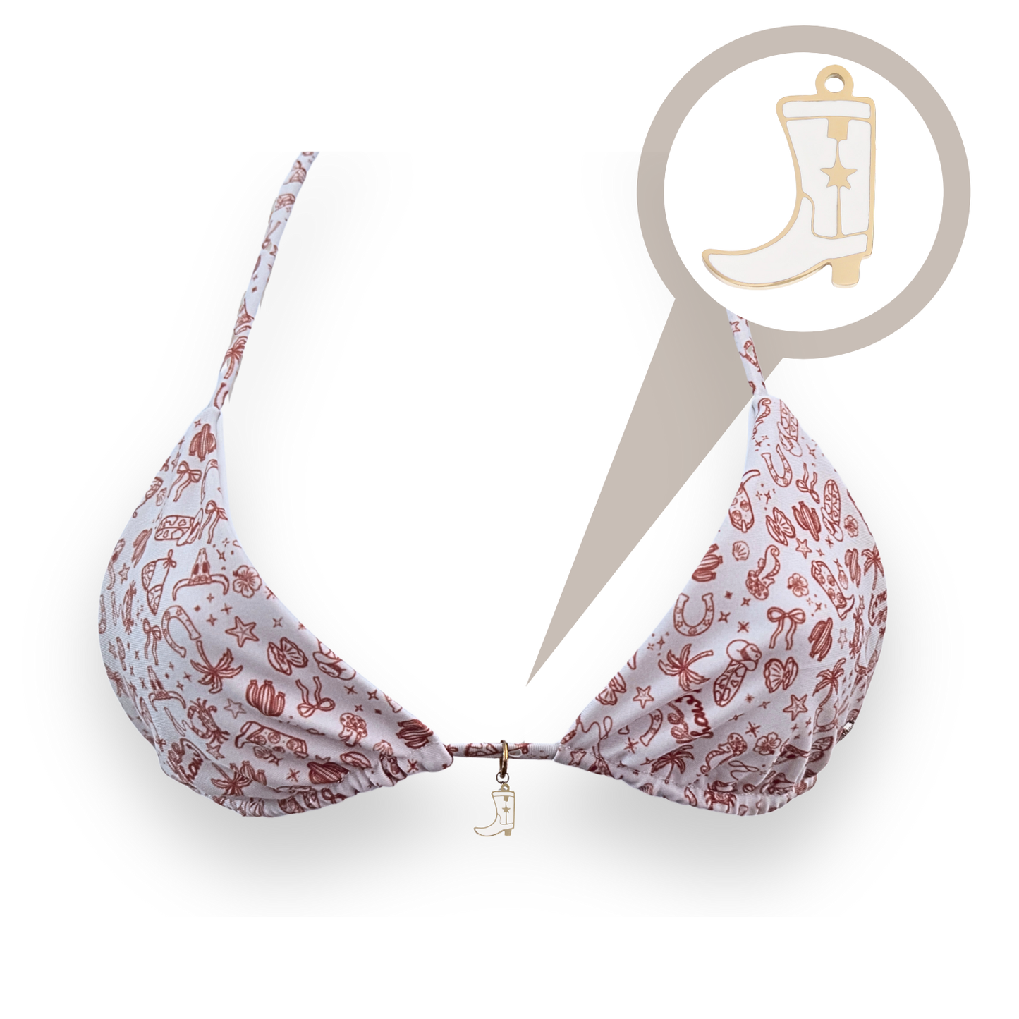 Cowgirl Boot Bikini Charm