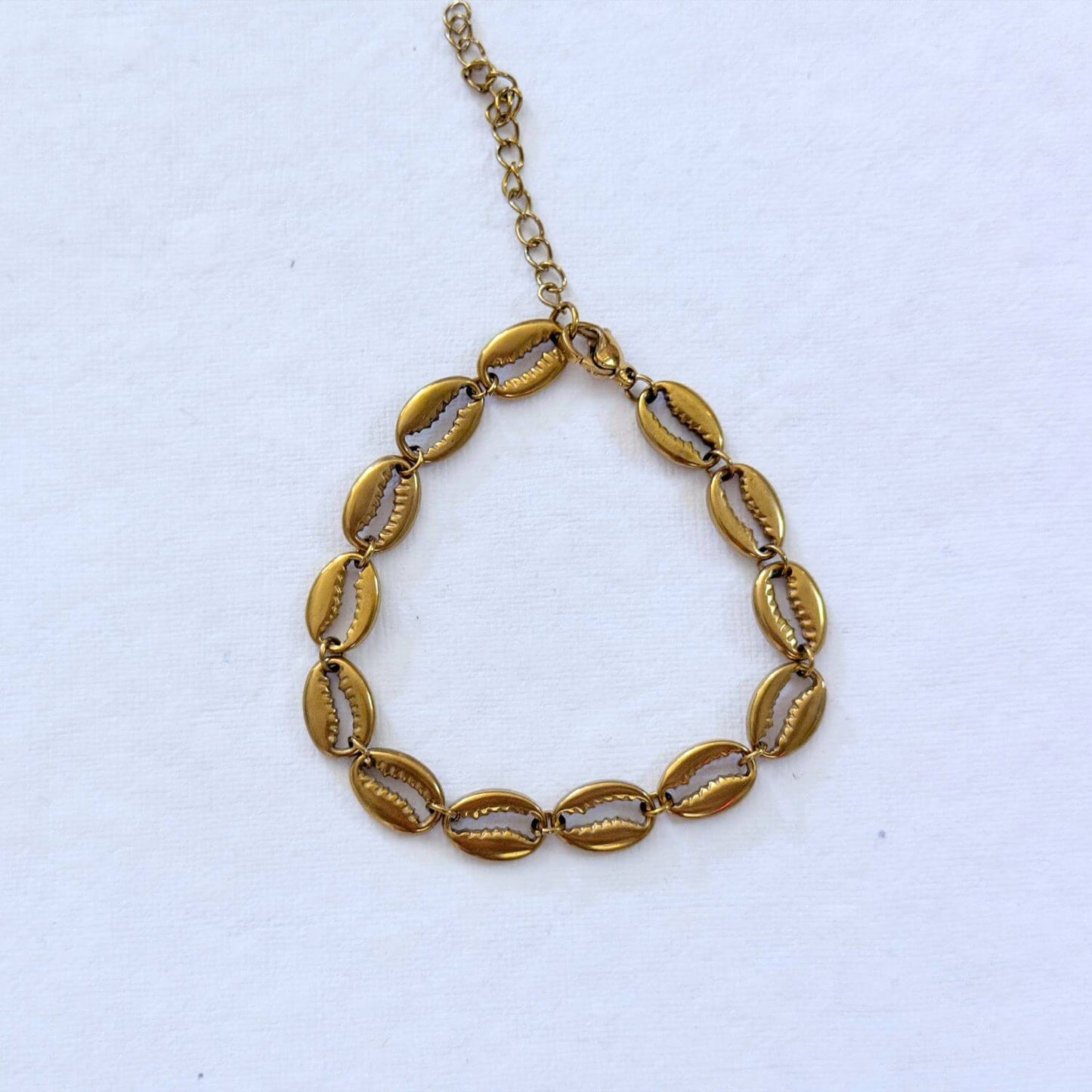 Cowrie Puka Seashell Bracelet