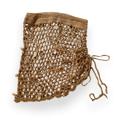 Cowrie Puka Crochet Swim Coverup