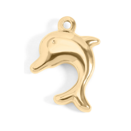Dolphin - Gold Stainless Charm Necklace