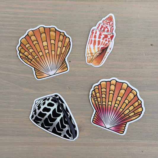 Hawaiian Seashell Stickers