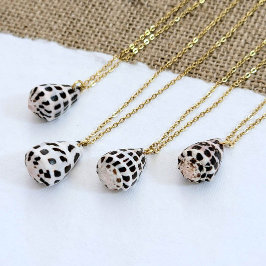 Hebrew Cone Hawaiian Necklace - Gold