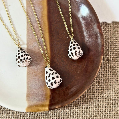 Hebrew Cone Hawaiian Necklace - Gold