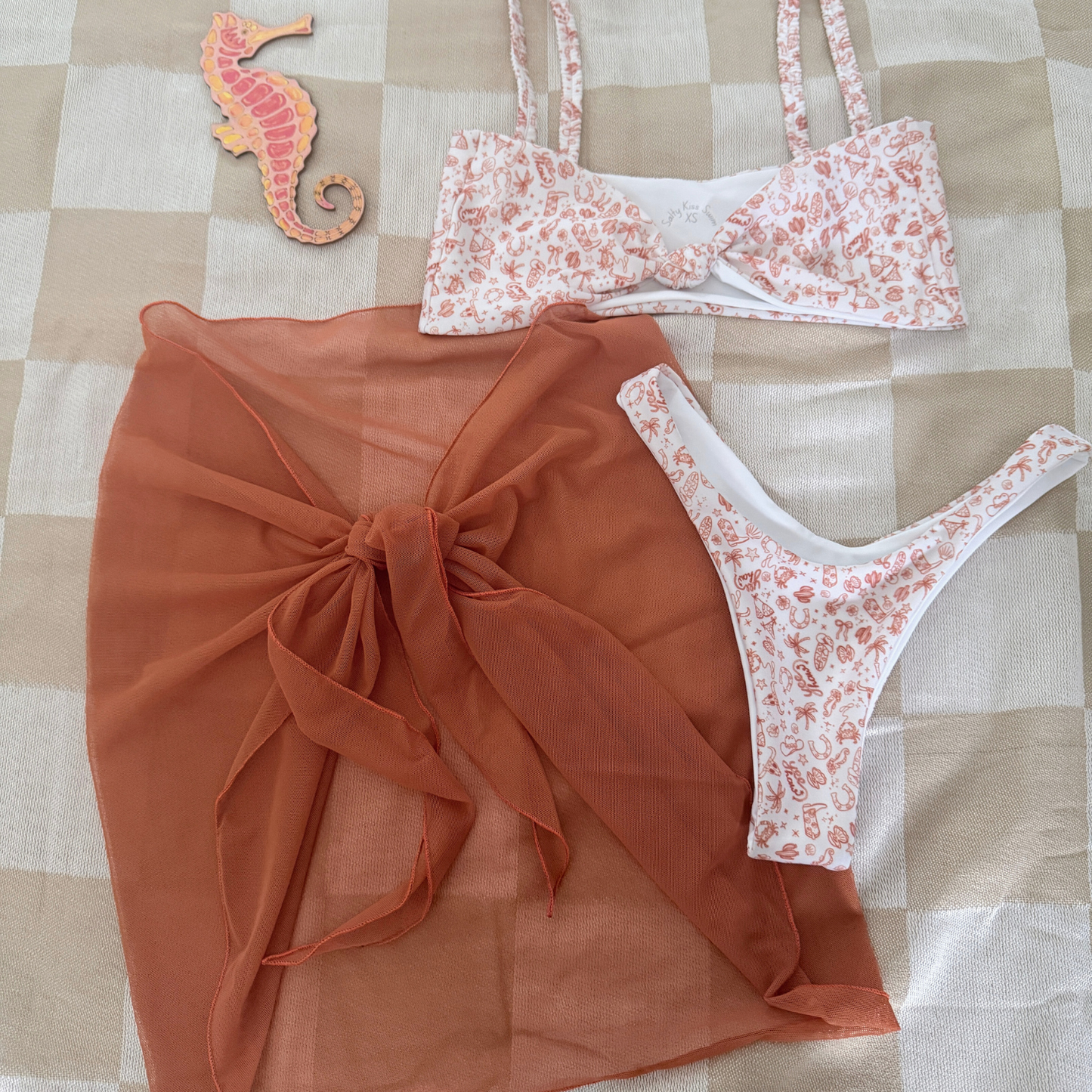 Lucky Penny - Coastal Cowgirl - Sheer Sarong Cover Up