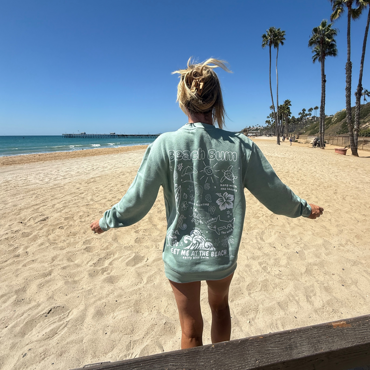 Meet Me at the Beach - Beach Bum Sweatshirt