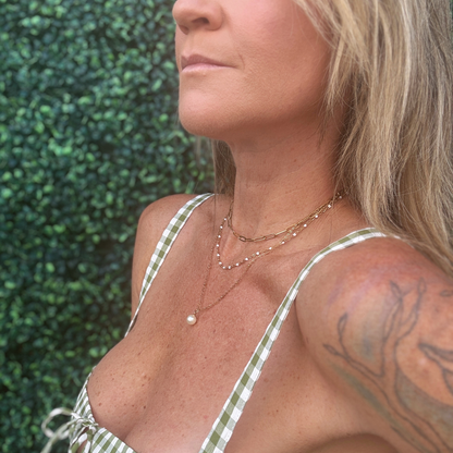 Pearl Necklace Set - Gold