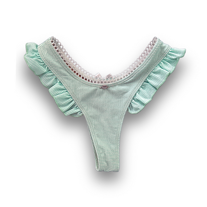 Ruffled Bikini Set - Sweet Stripe