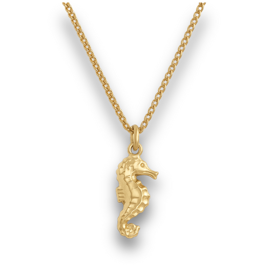 Seahorse - Gold Stainless Charm Necklace