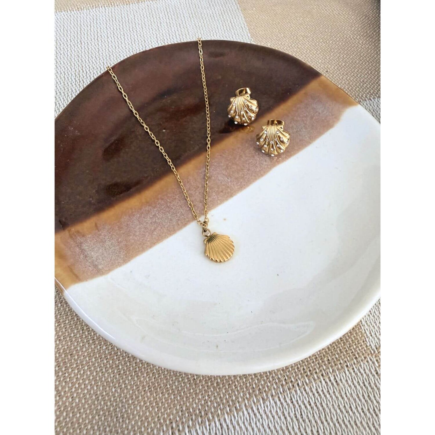 Ariel Seashell Stud Earrings