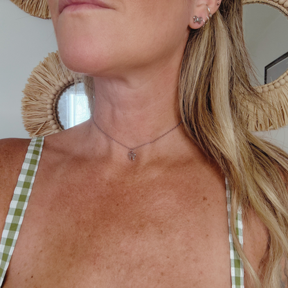 Bow - Silver Stainless Charm Necklace