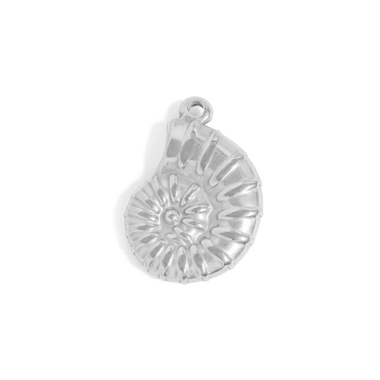 Silver Nautilus Charm