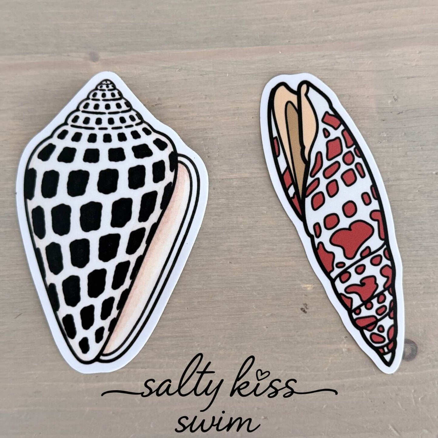 Seashell Stickers, set of 2