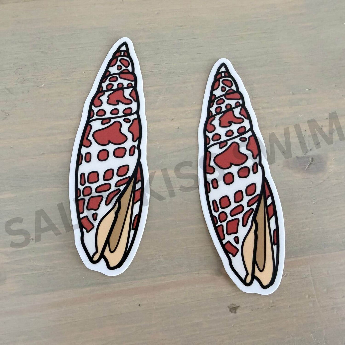 Seashell Stickers, set of 2