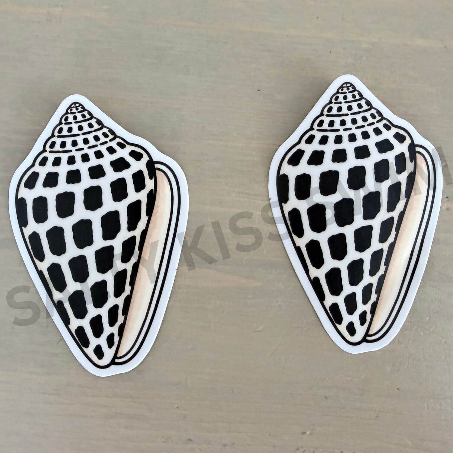 Seashell Stickers, set of 2