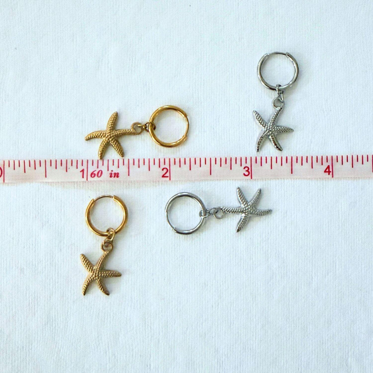 Starfish Huggie Earrings