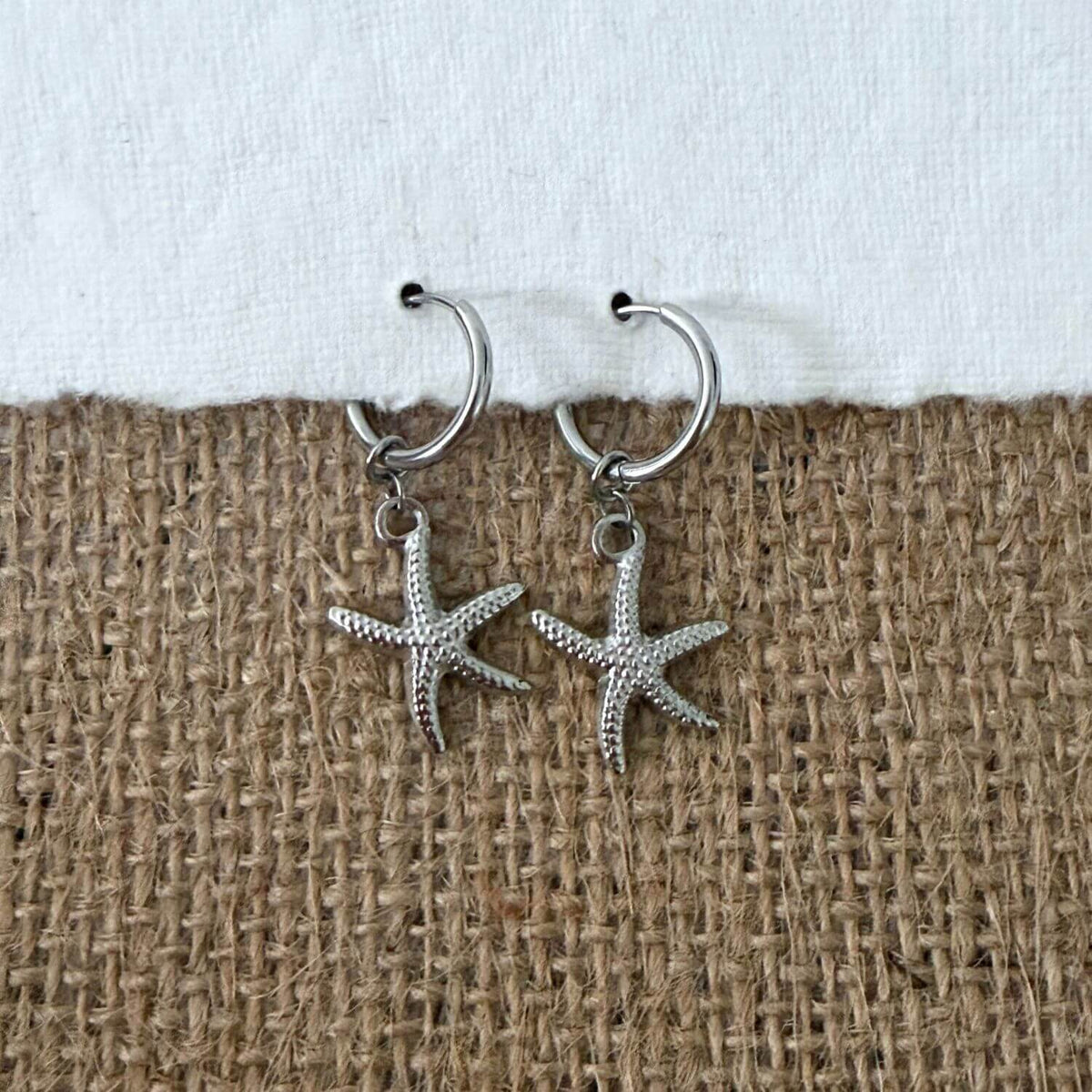 Starfish Huggie Earrings