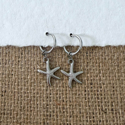 Starfish Huggie Earrings