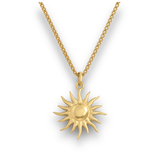 Sun - Gold Stainless Charm Necklace