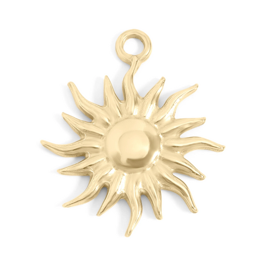 Sun - Gold Stainless Charm Necklace