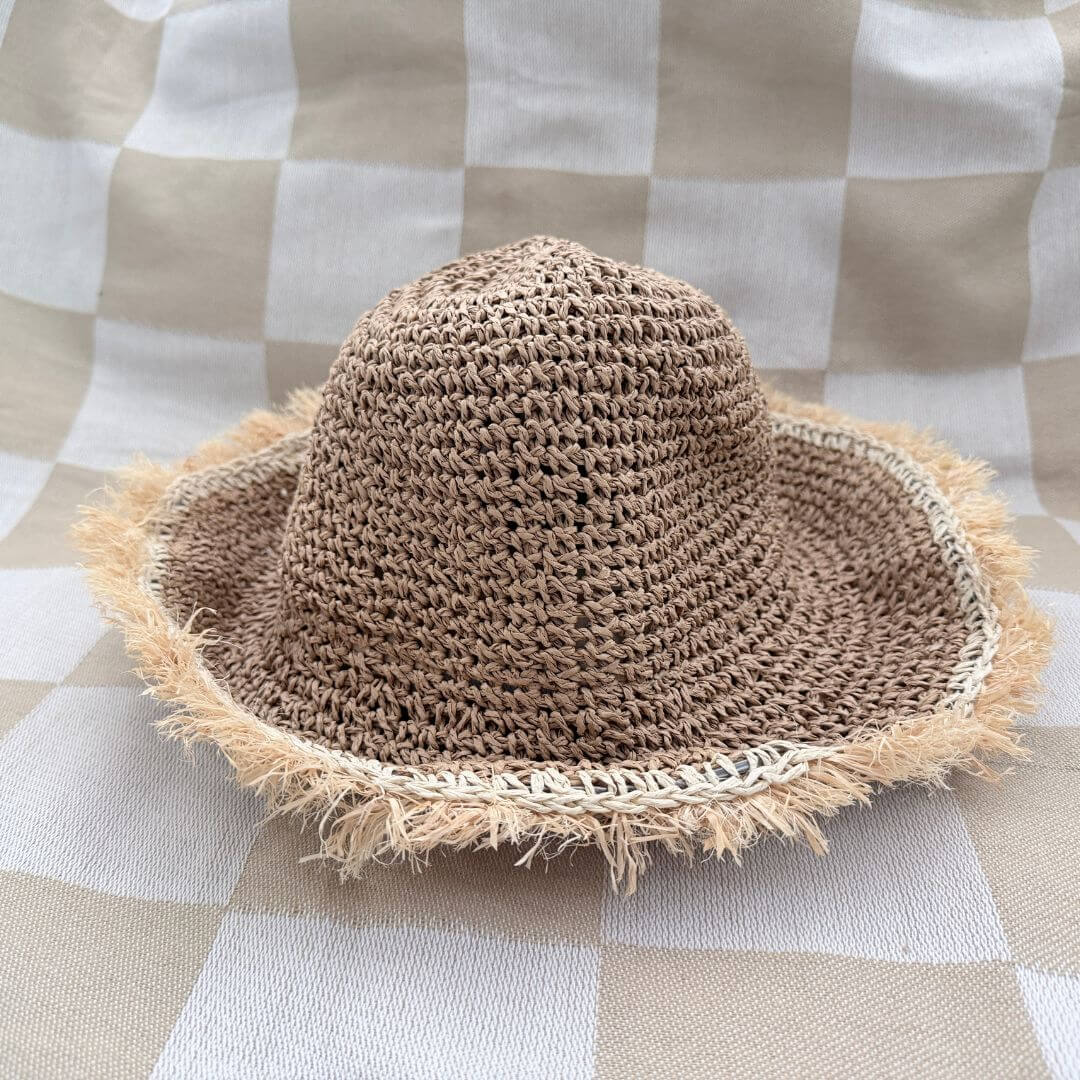 Sunkissed Frayed Straw Women's Hat