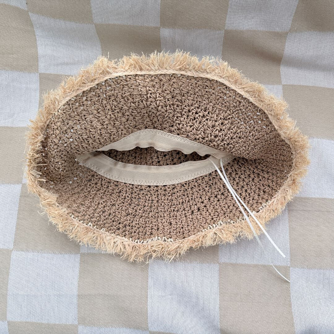 Sunkissed Frayed Straw Women's Hat