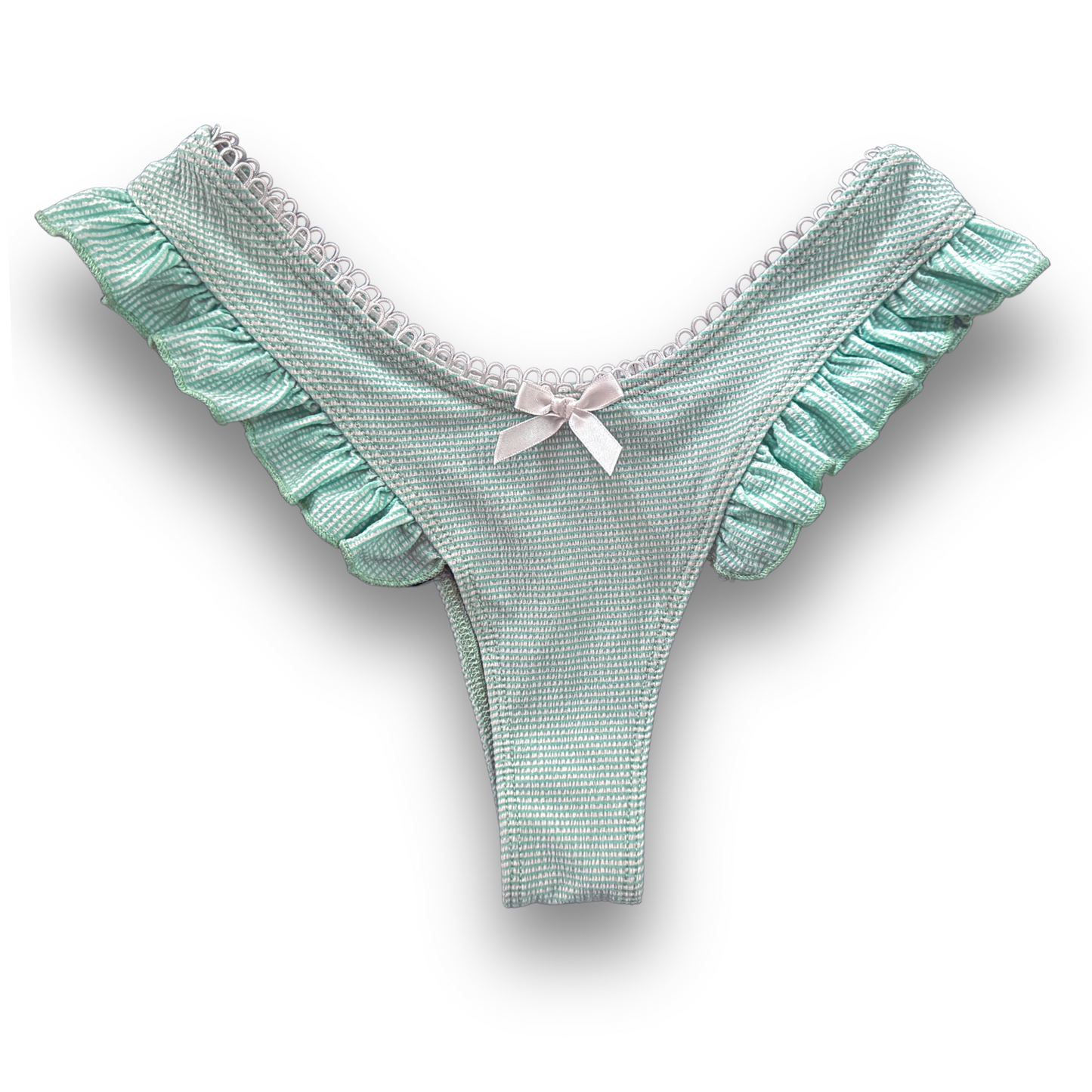Ruffled Bikini Set - Sweet Stripe