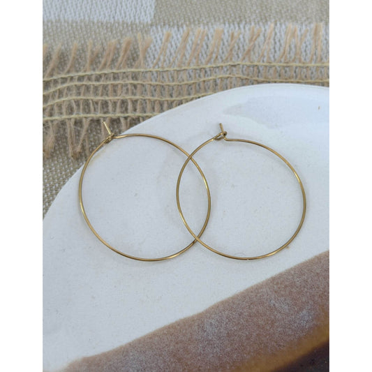 Sydney Wire Hoop Earrings