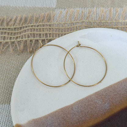Sydney Wire Hoop Earrings