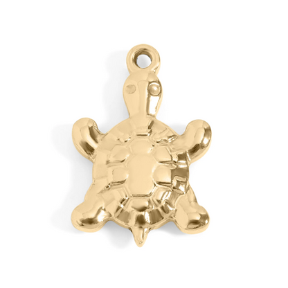 Turtle - Gold Stainless Charm Necklace