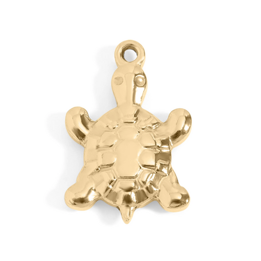 Turtle - Gold Stainless Charm Necklace