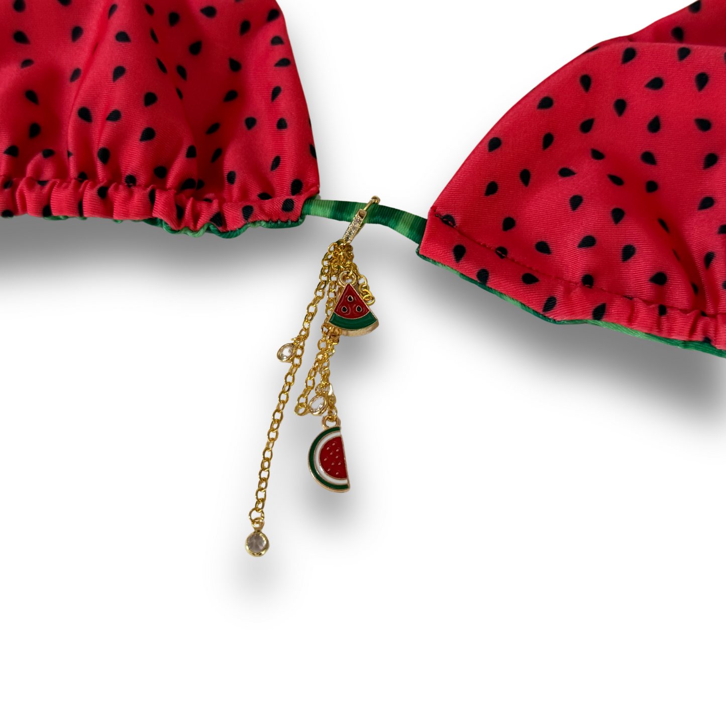 Watermelon Gold Bikini Top Charm