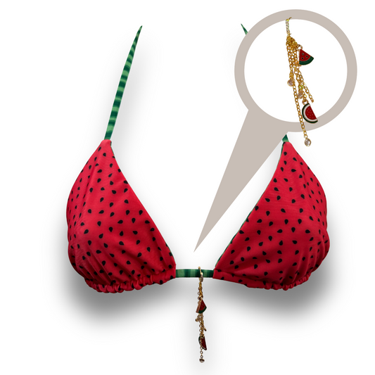 Watermelon Gold Bikini Top Charm