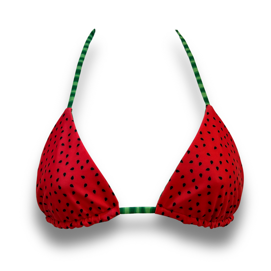 Shore Thing Reversible Bikini Top - Watermelon