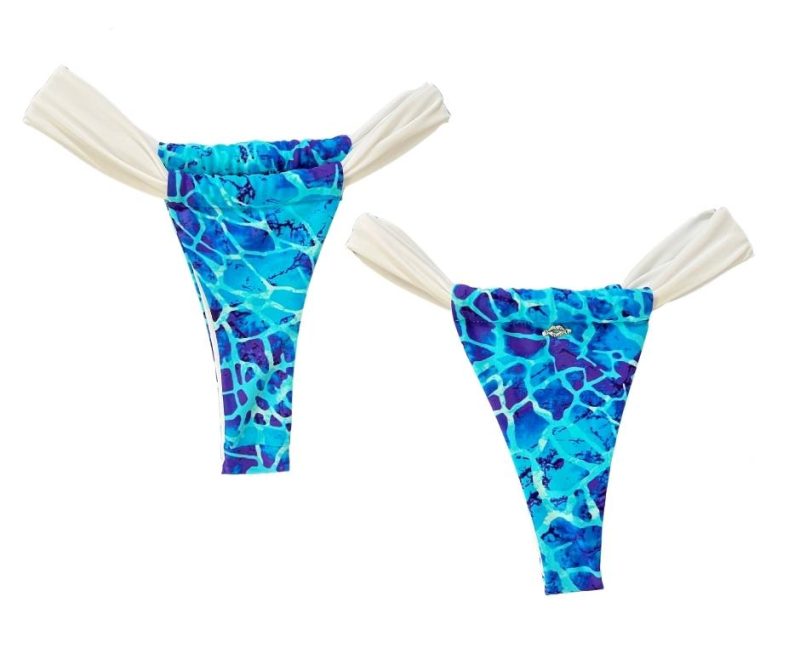 Nikki Beach Bikini Bottom Blue Lagoon Salty Kiss Swim