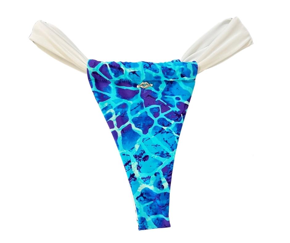 Nikki Beach Bikini Bottom Blue Lagoon Salty Kiss Swim