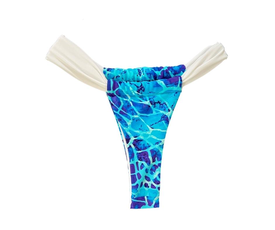 Nikki Beach Bikini Bottom Blue Lagoon Salty Kiss Swim