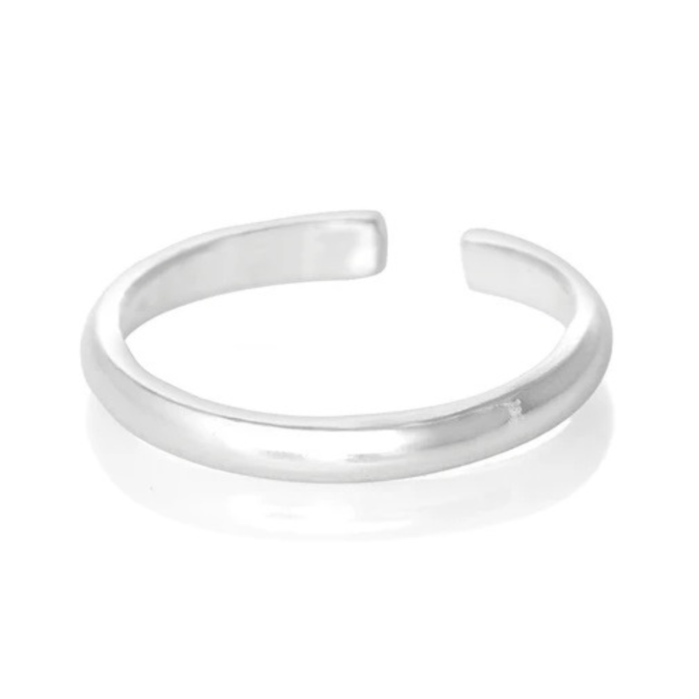 Plain Band Sterling Silver Toe Ring